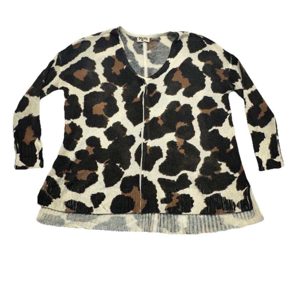 Show Me Your Mumu Hug Me Sweater Wildcat Knit Size X Small Oversized - Picture 3 of 11